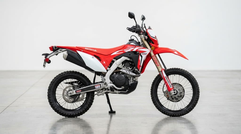 Avant – moto stock Honda CRF