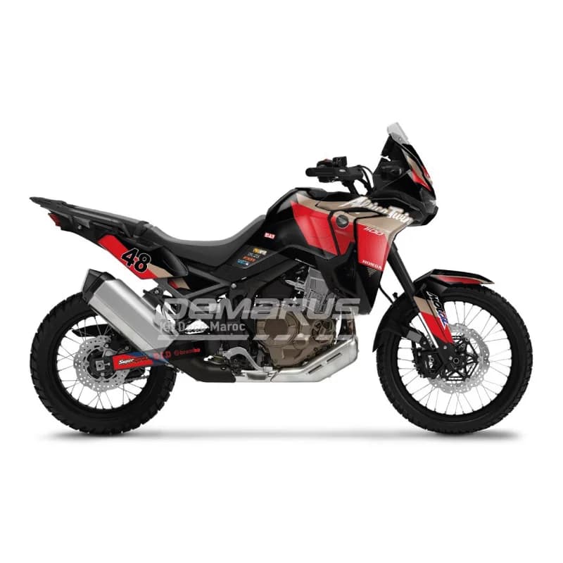 Kit déco moto Kit Déco Honda Africa Twin CRF 1100L (2020-2026) | Édition Rallye Écarlate - Vue 1