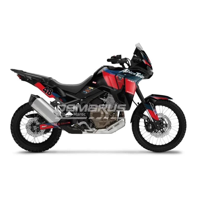 Kit déco moto Kit Déco Honda Africa Twin CRF 1100L (2016-2026) | Édition Raid Tricolore - Vue 1
