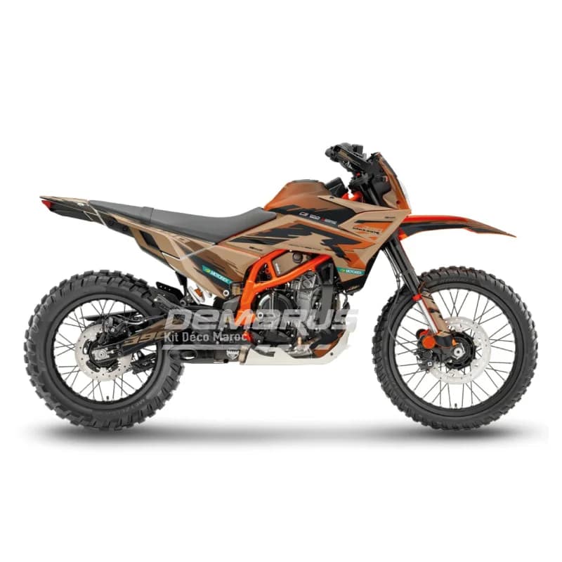 Kit déco moto Kit Déco KTM 690 Enduro R (2019-2026) | Édition Commando Désert - Vue 1