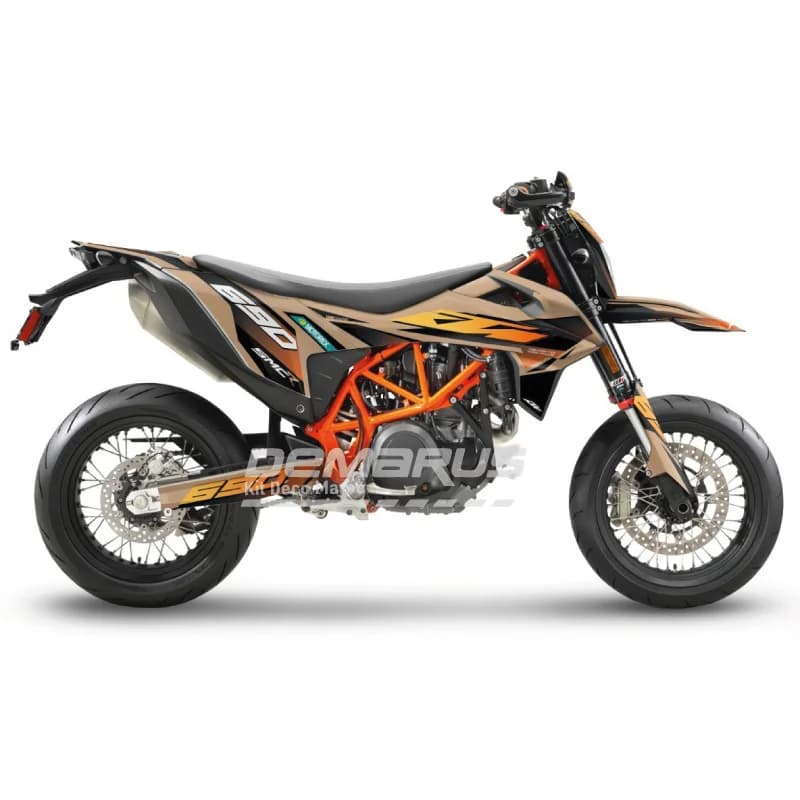 Kit déco moto Kit Déco KTM 690 SMC R (2019-2026) | Édition Commando Sable - Vue 1