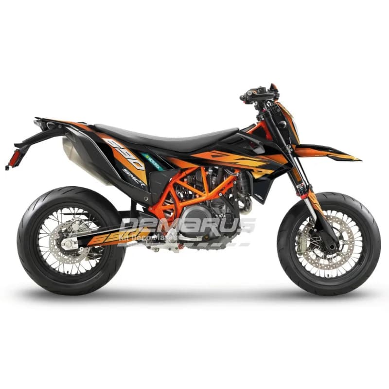Kit déco moto Kit Déco KTM 690 SMC R (2019-2026) | Édition Flammes Furtives - Vue 1