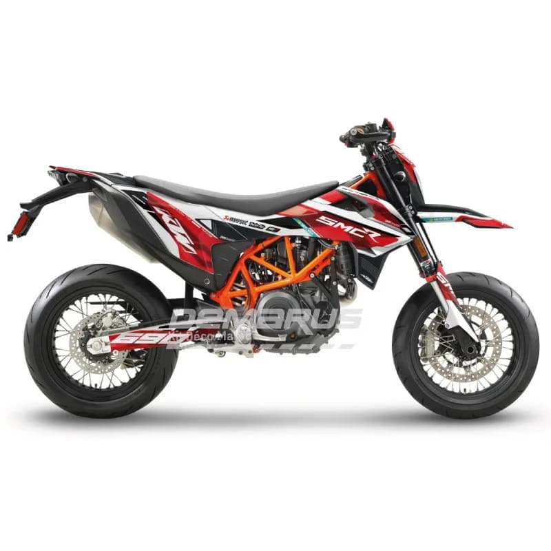 Kit déco moto Kit Déco KTM 690 SMC R (2019-2026) | Édition Lame Rouge - Vue 1