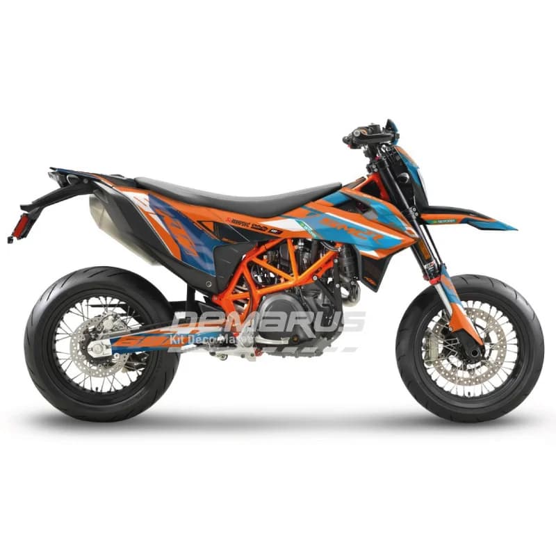 Kit déco moto Kit Déco KTM 690 SMC R (2019-2026) | Édition Tempête Cobalt - Vue 1
