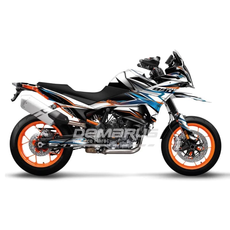 Kit déco moto Kit Déco KTM 890 SMT (2023-2026) | Édition Éclat Glacial - Vue 1