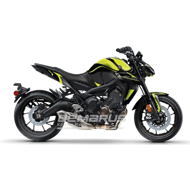 Kit déco moto Kit Déco Yamaha MT-09 2021-2026 | Édition Éclair Néon - Vue 1