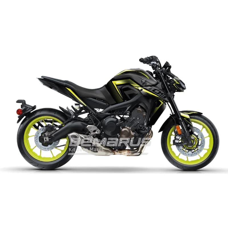 Kit déco moto Kit Déco Yamaha MT-09 2021-2026 | Édition Éclair Néon - Vue 1