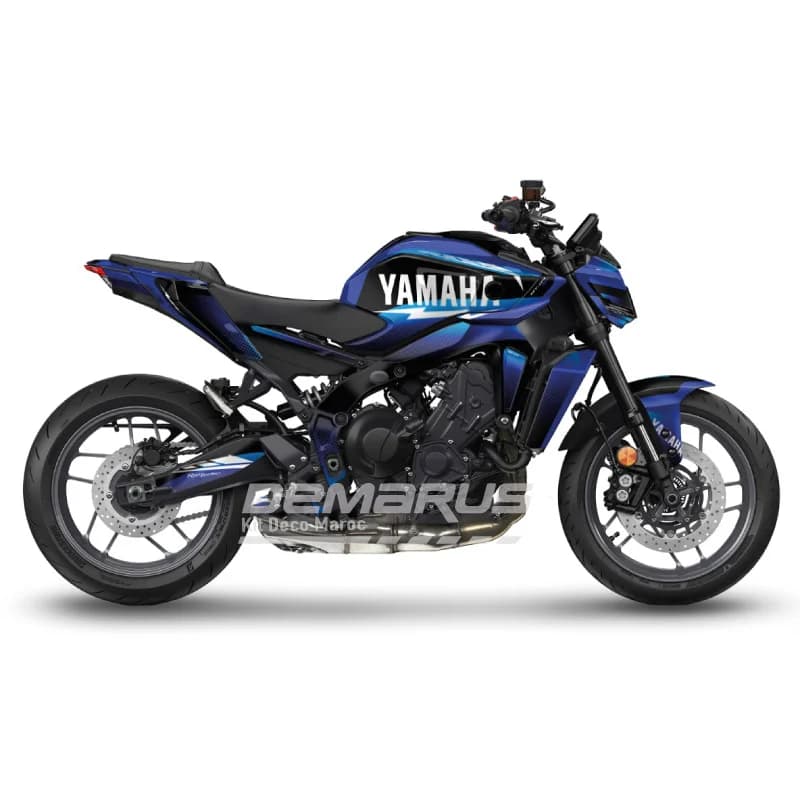 Kit déco moto Kit Déco Yamaha MT-09 2021-2026 | Édition Fragment Spectral Bleu - Vue 1