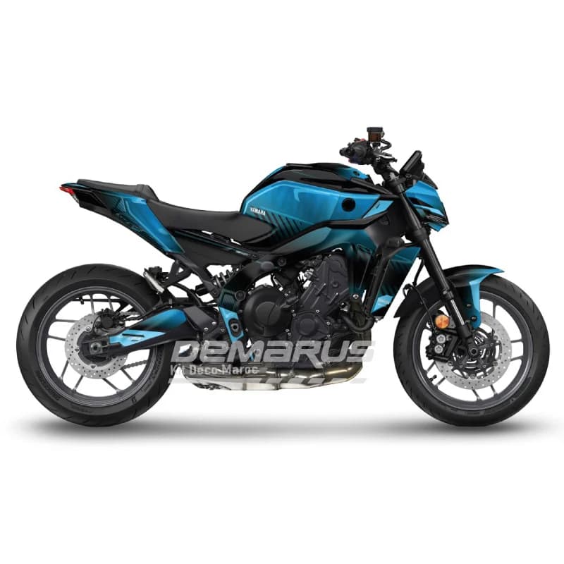 Kit déco moto Kit Déco Yamaha MT-09 2021-2026 | Édition Fragment Glacial - Vue 1