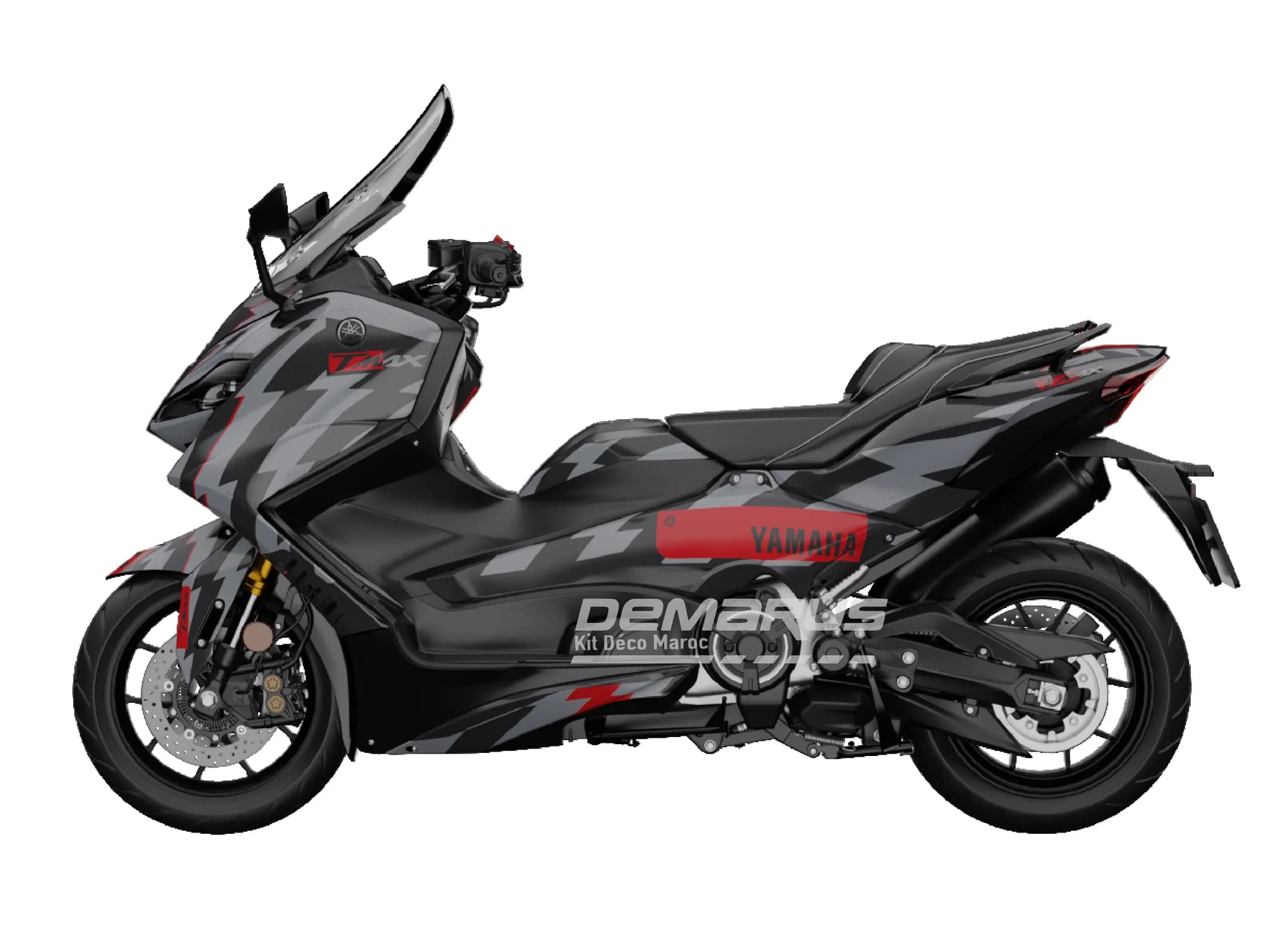 Kit déco moto Kit Déco Yamaha TMAX 560 2020-2026 | Édition Éclair Urbain - Vue 1